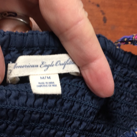 American Eagle Crop Top with Embroidered Front - Picture 6 of 6